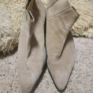 ASOS Mens Dress Suede Chelsea Pointed Boots size 13 BEIGE